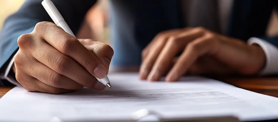 Property valuer reviewing documents for CGT valuation in Queensland