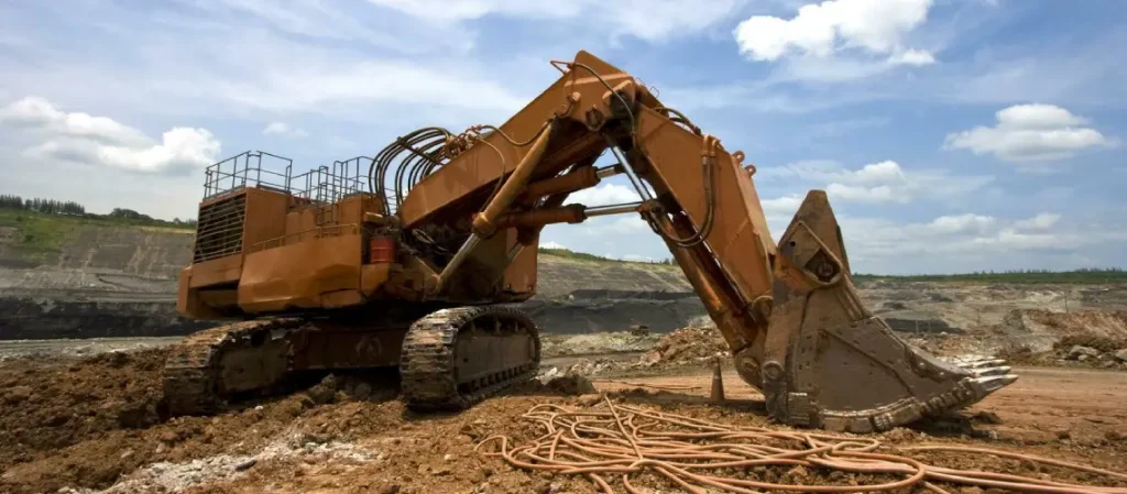 Valuer inspecting mining equipment for plant and equipment valuation in WA